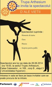 spectacol Arthesium 26 iunie