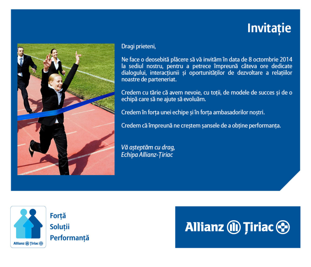 invitatie Ziua Carierei